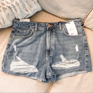 Distressed Jean Shorts